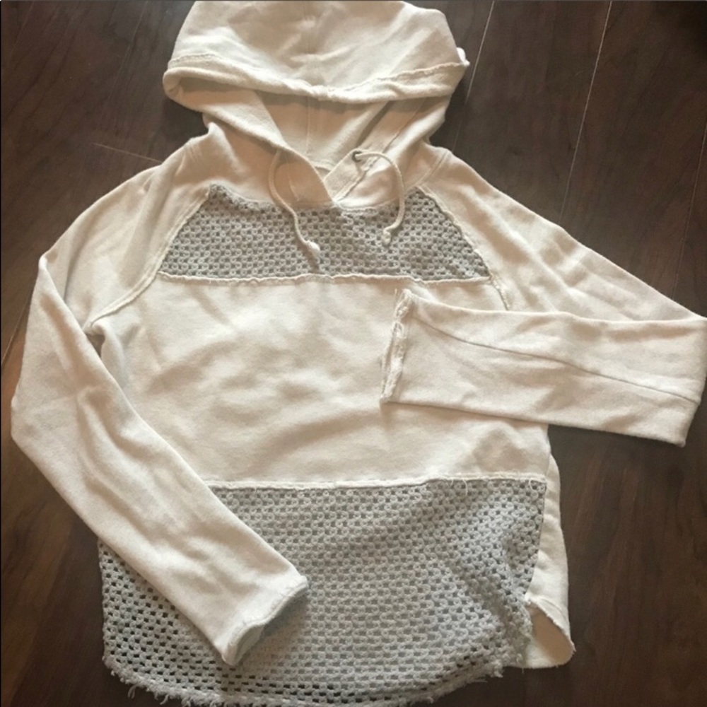 Free people mesh hoodie